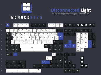 MonacoKeys Disconnected Light PBT Keycaps - MonacoKeys