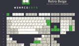 Retro Beige Keycap Set ( ISO-DE / ANSI-DE ) - MonacoKeys